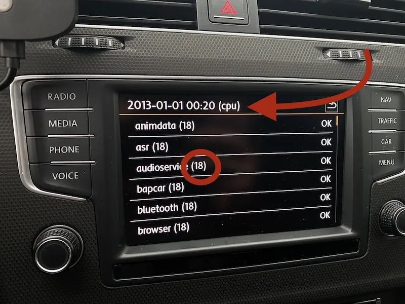 Checking CPU ID number in update menu